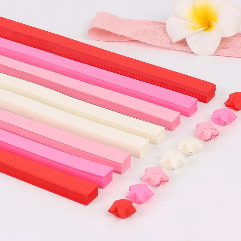 Colorful Glitter Star Strip Origami Set Children Handmade Origami DIY Gift Paper Glitter Origami
