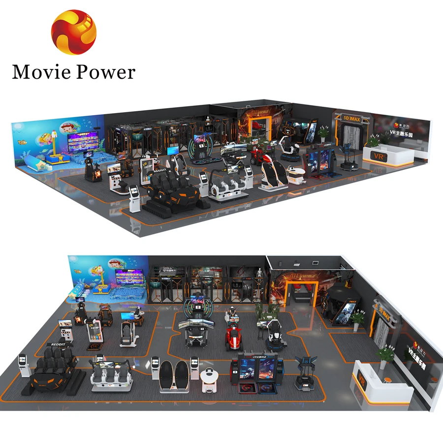 Commercial VR Arcade Game Center Solution Manufacturer Amusement Coin Operated VR Game Machine