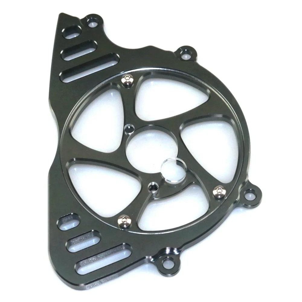 Motorcycle CNC Aluminum Front Sprocket Chain Guard Cover Left Side Engine For KAWASAKI Z1000 Z1000SX