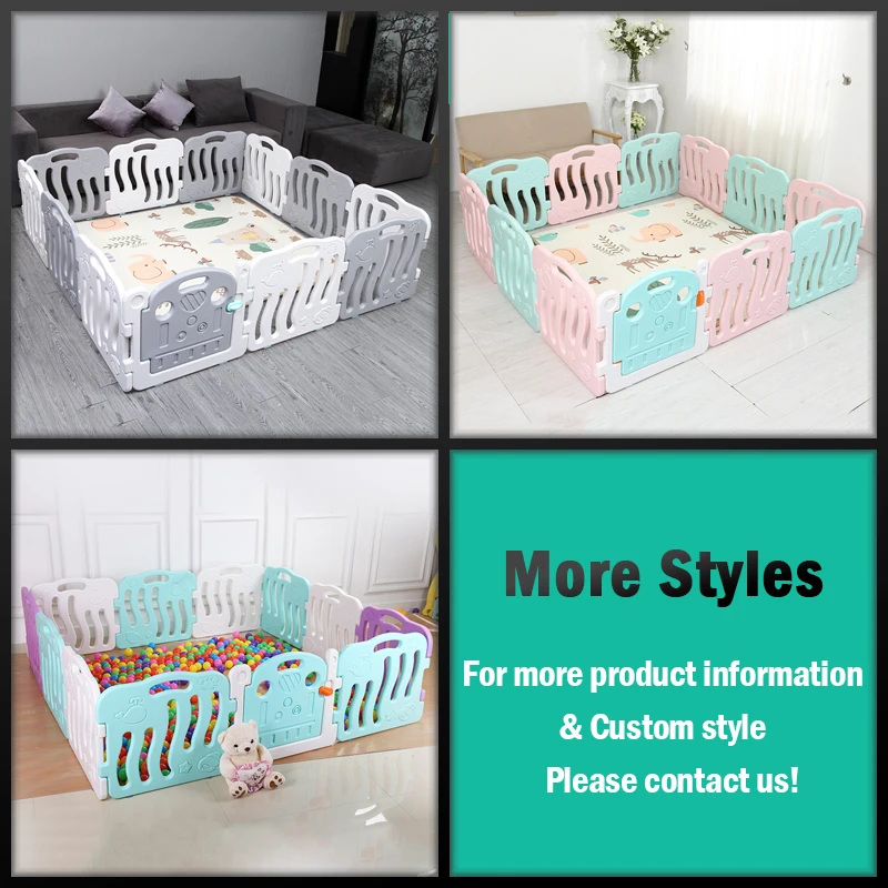 White Baby Folding European Standard Luxury Baby Children Princess Playpen For Children
