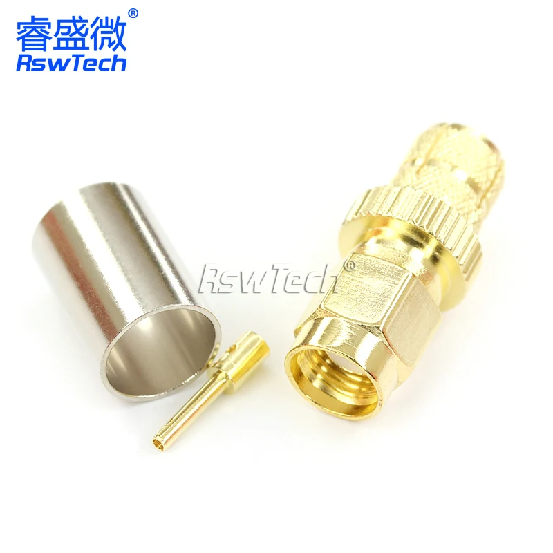 SSMA-JWB2 MINI SMA male new 2 pin waterproof amp m5 f insulation piercing type usb connector for cable