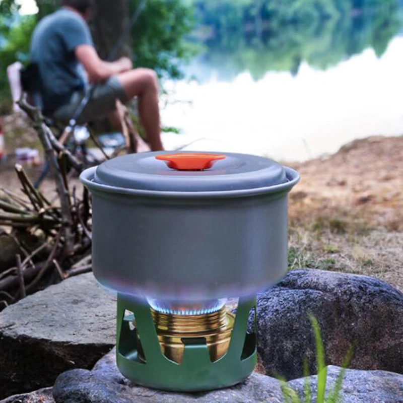 Hot Sell Outdoor Camping Hiking Burner Mini Portable Alcohol Windproof Cooking Stove