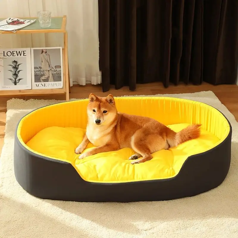 Washable Luxury Pet Bed Cushion Four Colors Dog Bed Memory Foam Kennel Mat Large Pet Beds