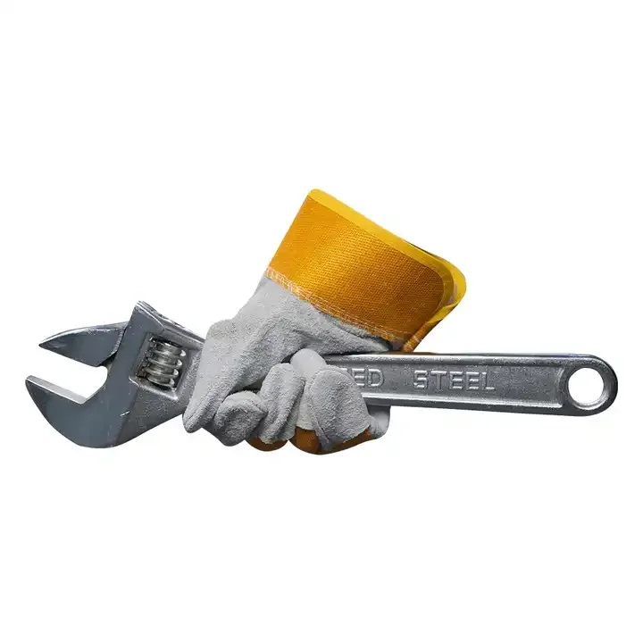 Cow Split Hand Protective Leather Gloves Insulated Leather Gloves Industrial Canadian Rigger Heavy Duty Long Lasting Work Gloves