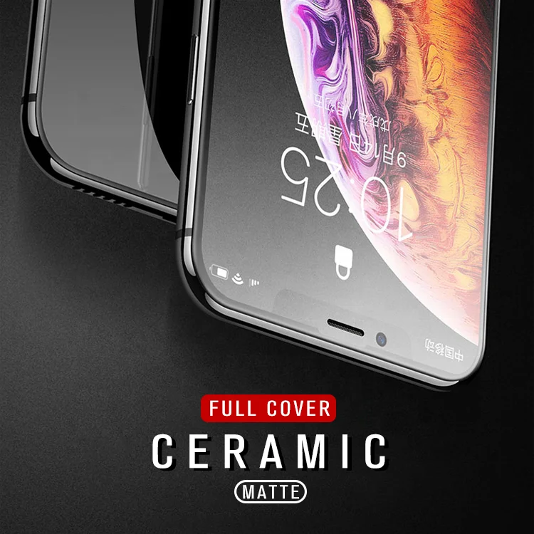 9H Ceramic Matte Nano Protector for IPhone X XS XR Unbreakable Tempered Glass