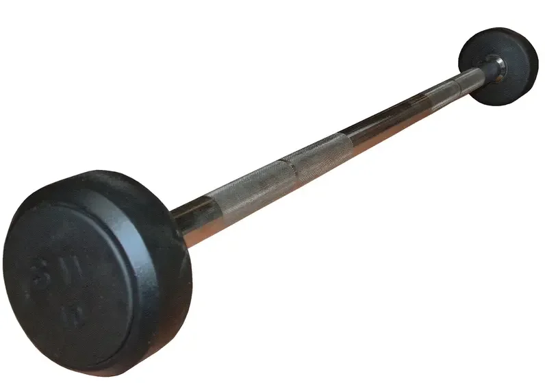 Gym Fitness Equipment Rubber Hex Fixed Barbell Gym Home Fitness Fix Barbell Free Fixed Weight Bar