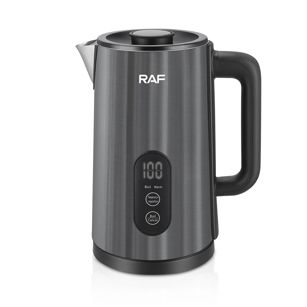 RAF Double Wall 3L Stainless Steel Water Boiler Keep Warm Function Electric Kettle With Digital Display