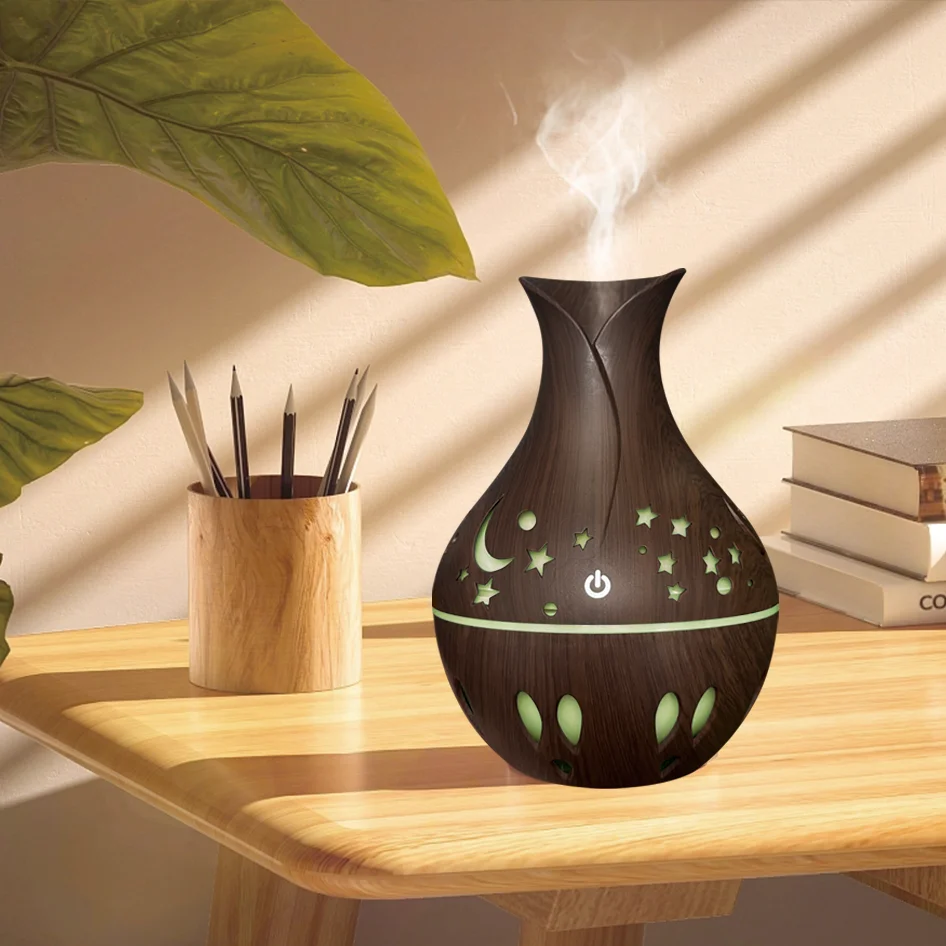 Factory Direct sales 2023 Creative new product USB big fog starry sky Moon wood grain humidifier gift office air purifier
