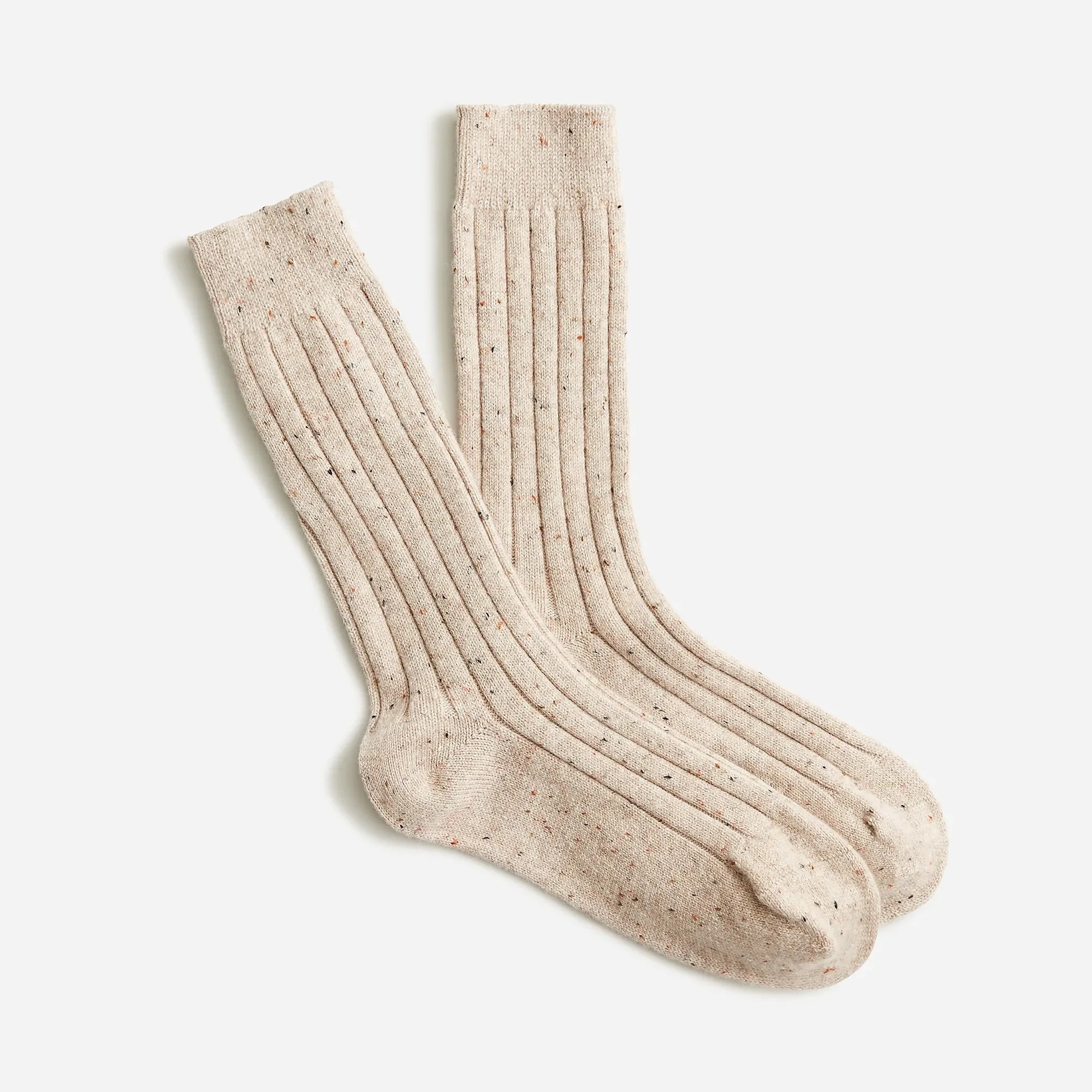 Высококачественные ребристые смешанные цвета в горошек с логотипом на заказ женские 100% кашемировые носки