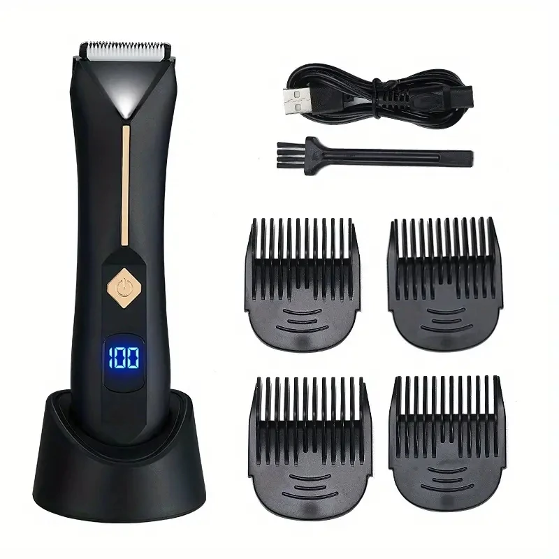 OEM Washable Body Hair Trimmer for Men Hair removal Epilator Shaver Body Groomer Beard Grooming Kit Nose Hair Trimmer