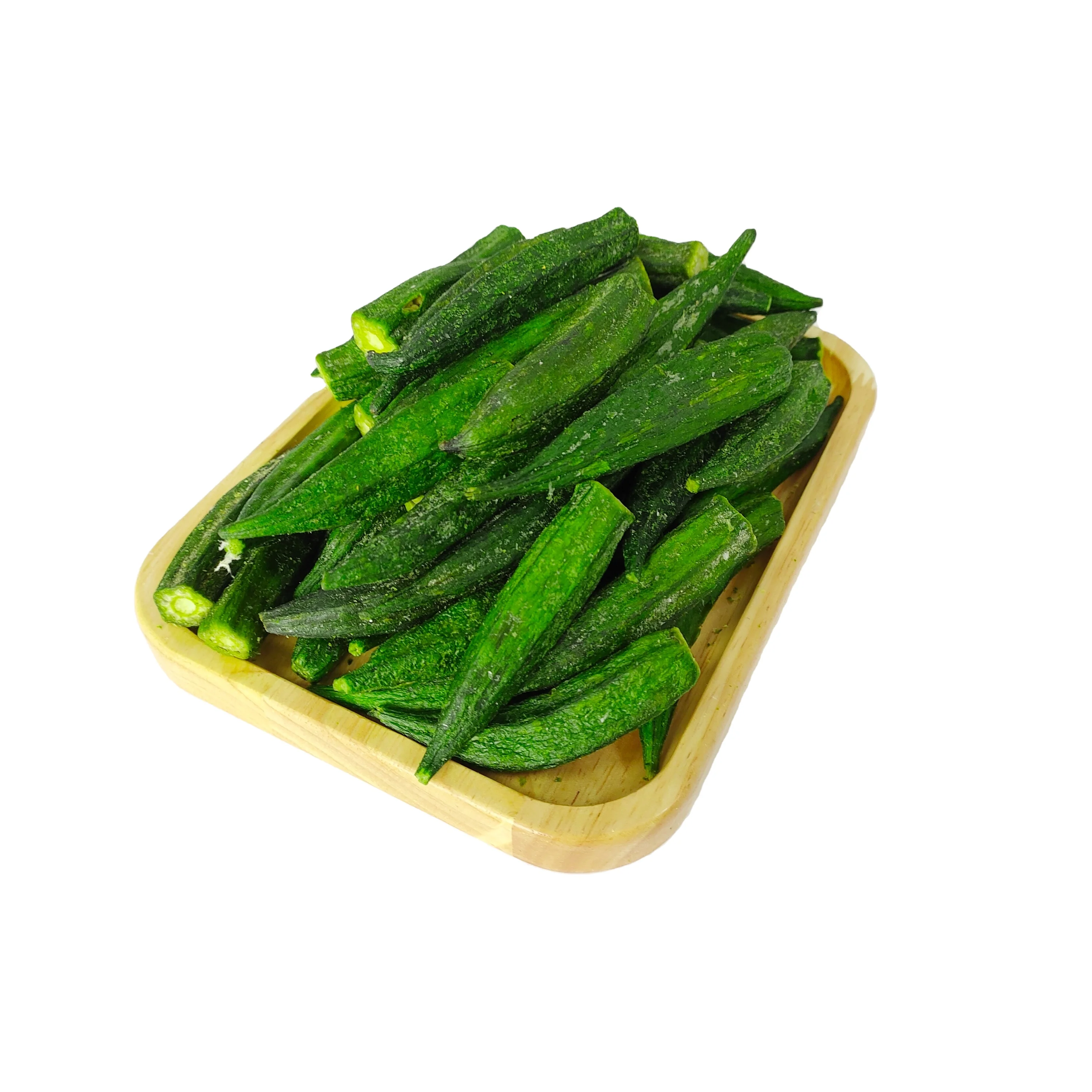 Okra четкие vf вакуумные Жареные Чипсы закуски с фруктами и овощами 100% природа OEM
