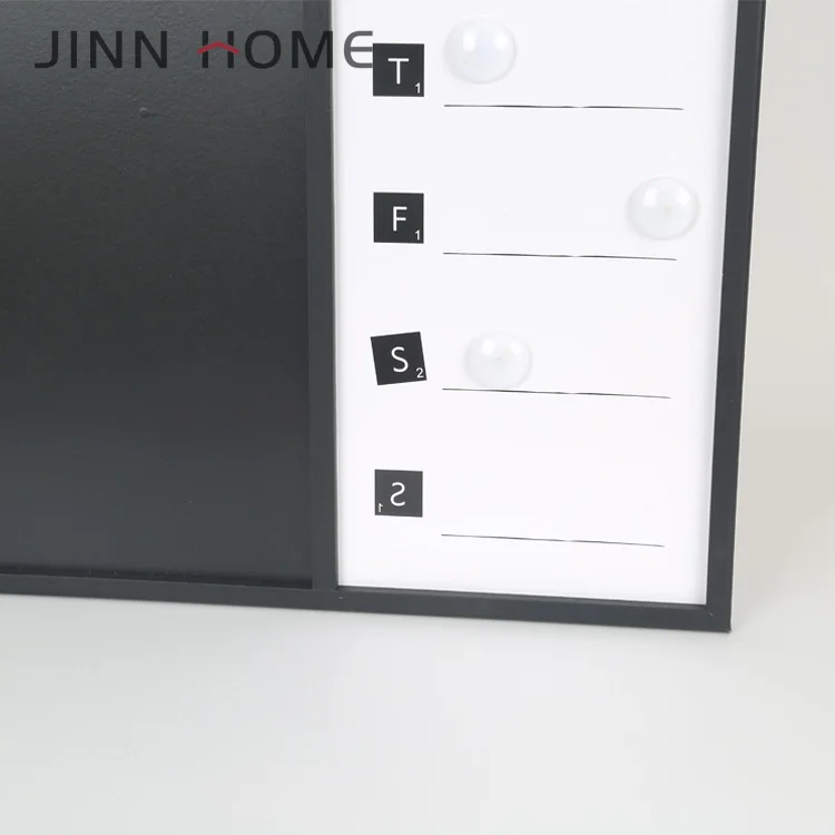 Jinn Home Memo Writing Big Size One Week Schedule MDF Wooden Message letter Board 40*60CM