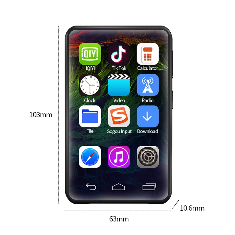 OEM/ODM Smart 4inch mp4 wifi full screen bt mp3 music player mp5