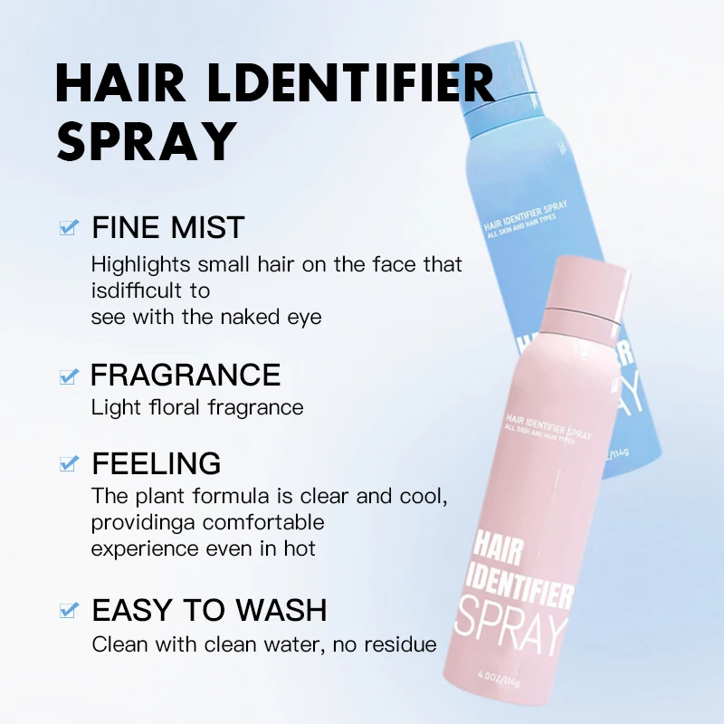 Factory Safe Moisturizing and Skin Care Dermaplaner Spray Body Hair Shaving Face Hair Identifier Spray With Razors