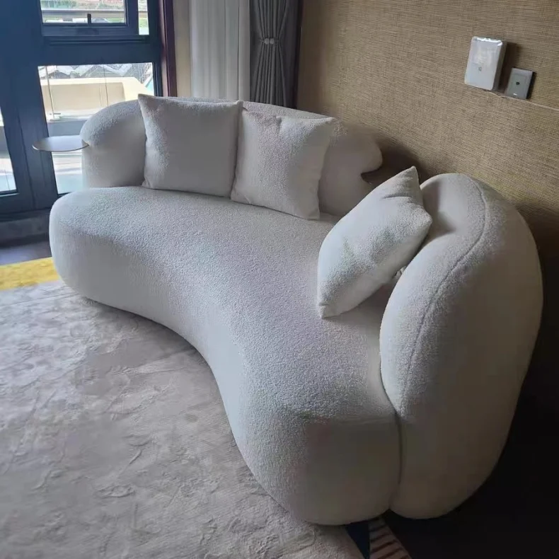 High Quality Wholesale Customizable Size Beige White Living Room Multi-Scene Applied Sofa Set Furniture