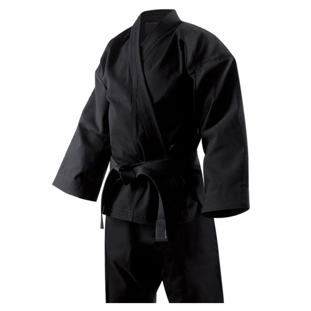 WKF approved high quality black karate gi for training comfortable karate uniform