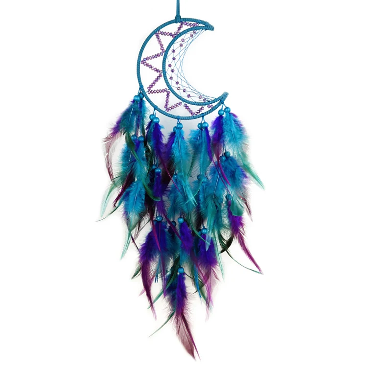 Custom High Quality Moon Artistic Dream Catcher For Room Decoration Wall Hanging Decor Art