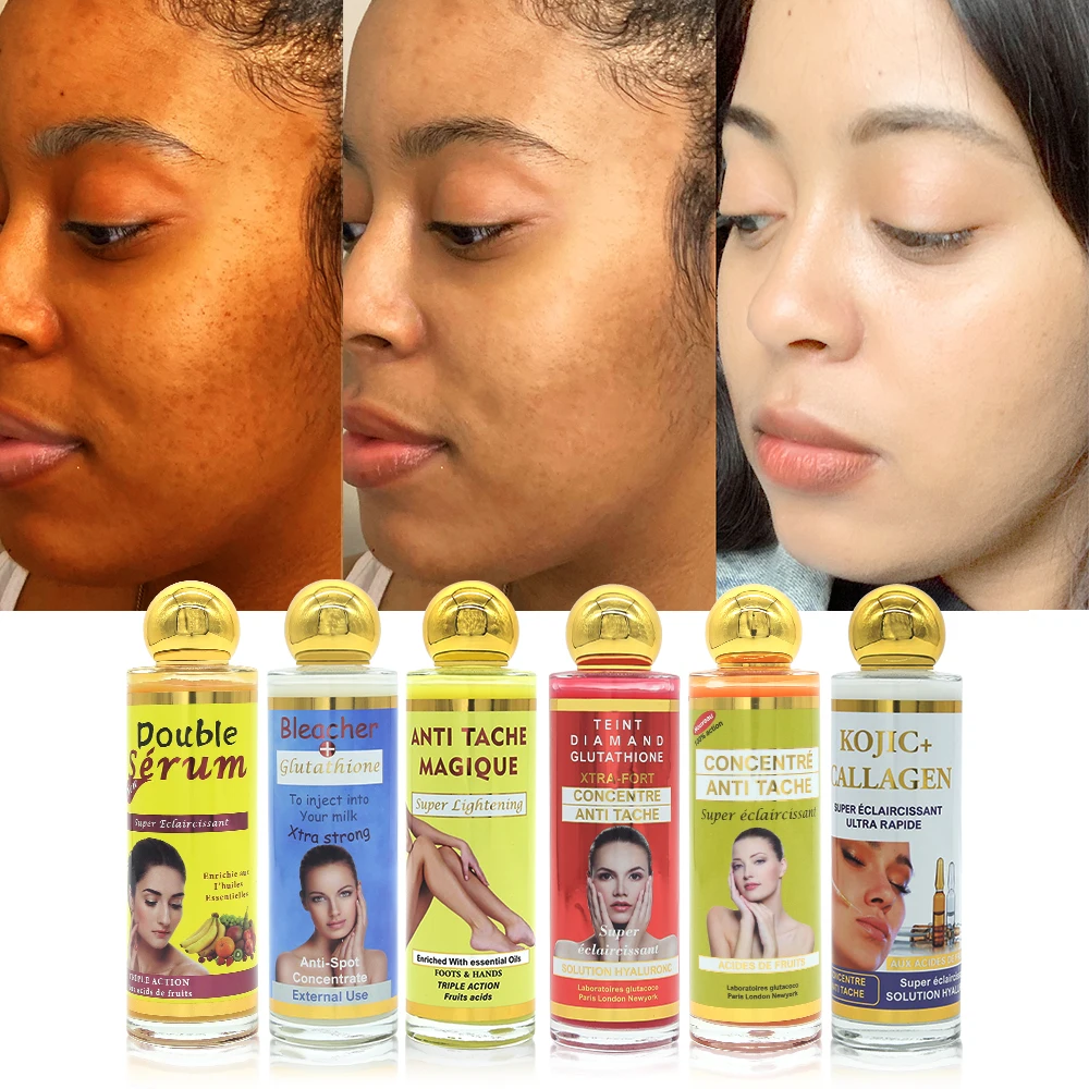 OEM Skin Care Pigmentation Removal Serum Whitening Brightening Natural Organic Vegan Dark Spot Coretcting Glow Serum
