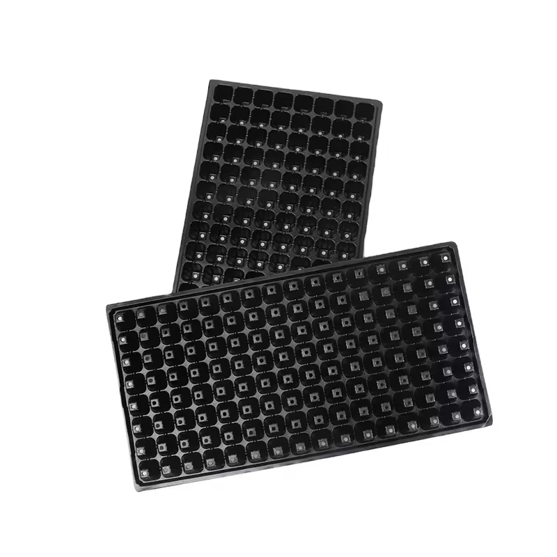 Free Sample 60g Durable PS 21-128 Cells Garden Flower Vegetables Plant Germination Square Plastic Nursery Seedling Trays