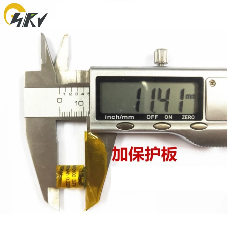 
Small Cylindrical 10100 3.7V 60mAh Lipo battery for rechargeable WTS earphone 