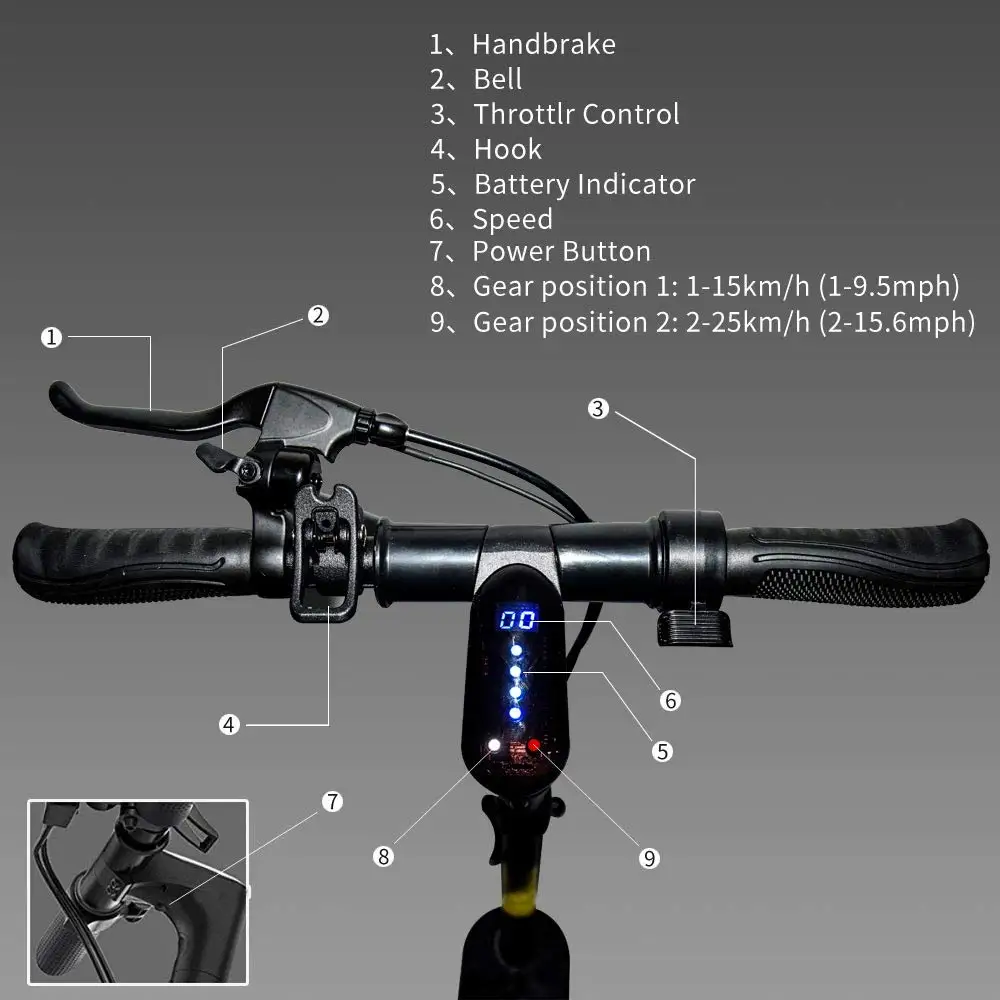 EU Europe warehouse stock 7.5AH 8.5 inch wheel e motor power long range adult electric scooter