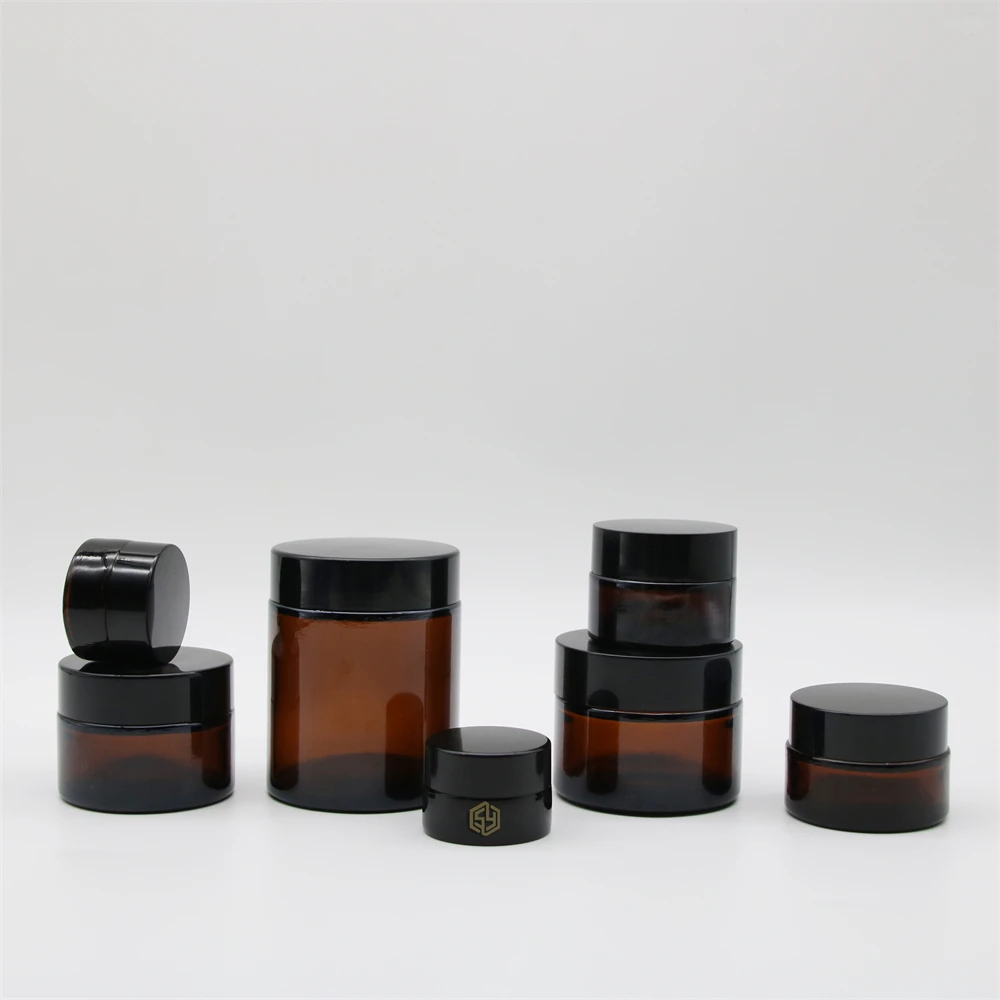 Wholesale Luxury Empty 3Oz 8Oz 500Ml 100Ml 250Ml Storage Clear Amber Jar Glass Candle Jar Manufacturer For Candle With Metal Lid