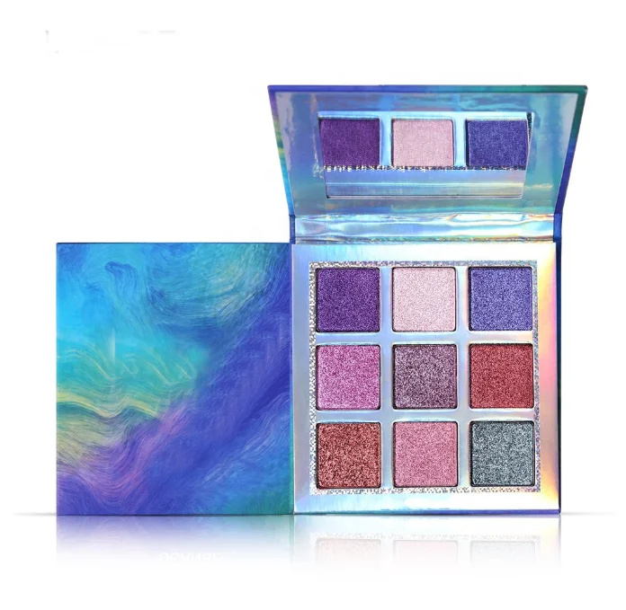 
9 видов цветов пигментированные тени телесного цвета D сапоги до середины голени хром тени для век Блеск Shimmer матовый Тени для век голографические тени для век порошок 