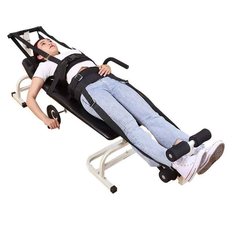 Medical Folding Cervical And Lumbar Spine Traction Bed Rehabilitation Equipment Home Cervical And Lumbar Traction Bed