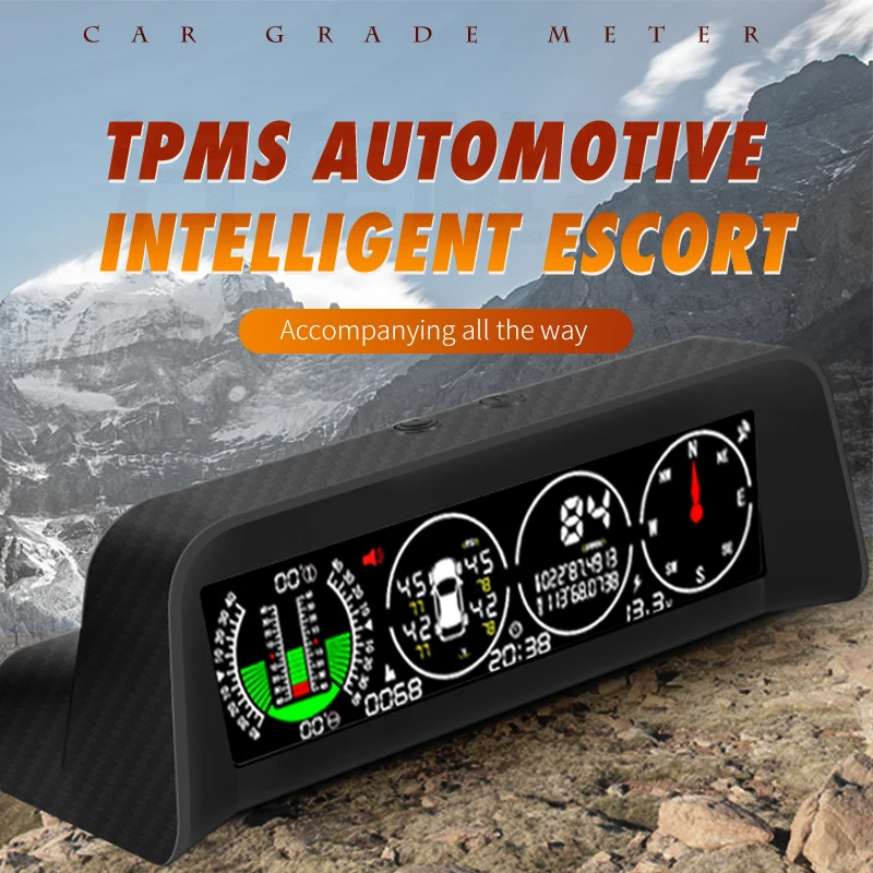 Aomosur Patent Design Smart Caravan RV Inclinometer Vehicle Digital Slope Meter with Tire Pressure Monitor X91-TPMS