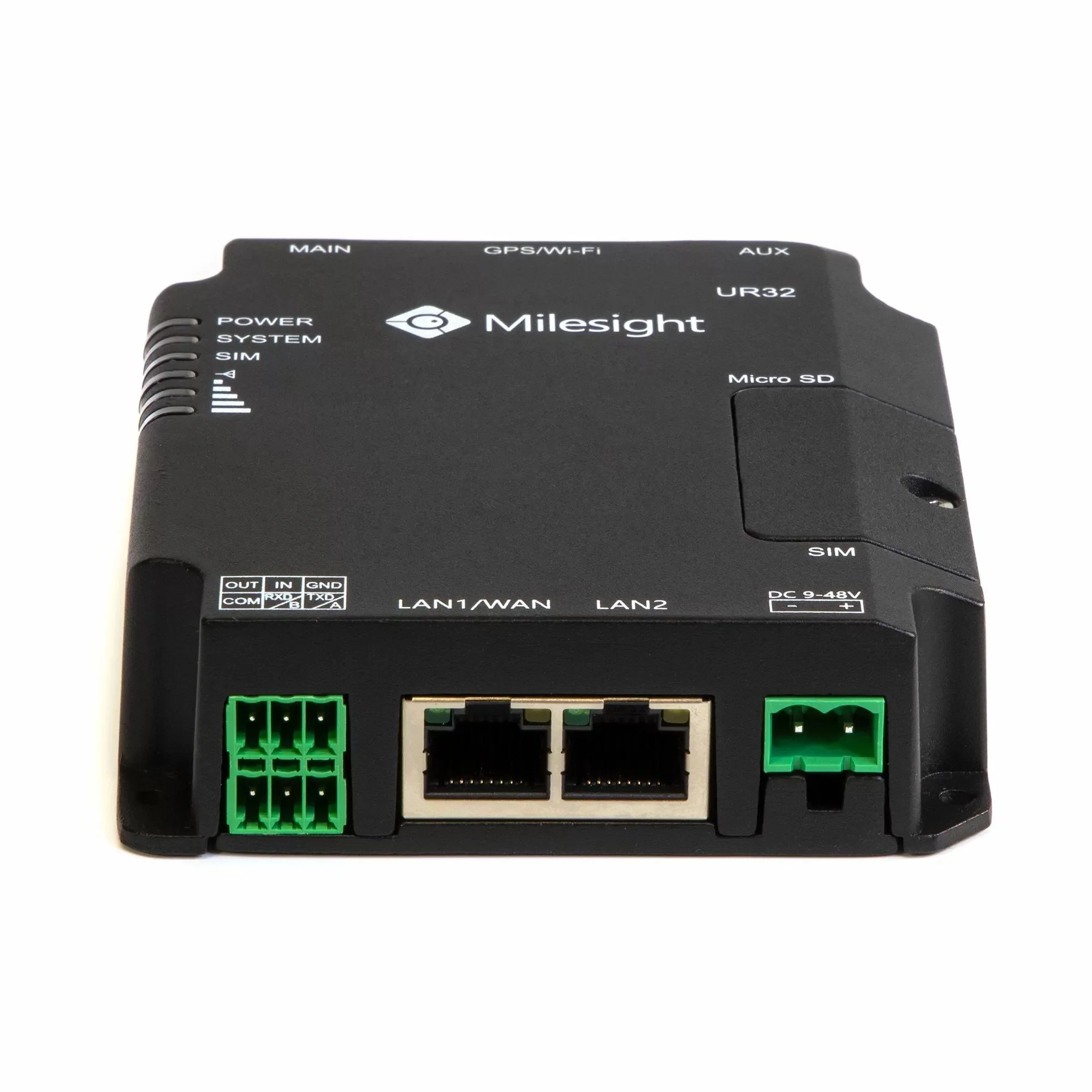 Customized Milesight UR32 Industrial Cellular Router LTE Cat4 4G Router For RS485 Device IoT Sensor Solar Power Camera