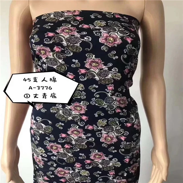 Black and red flower textiles rayon viscose fabric manufacturer rayon fabric stocklot