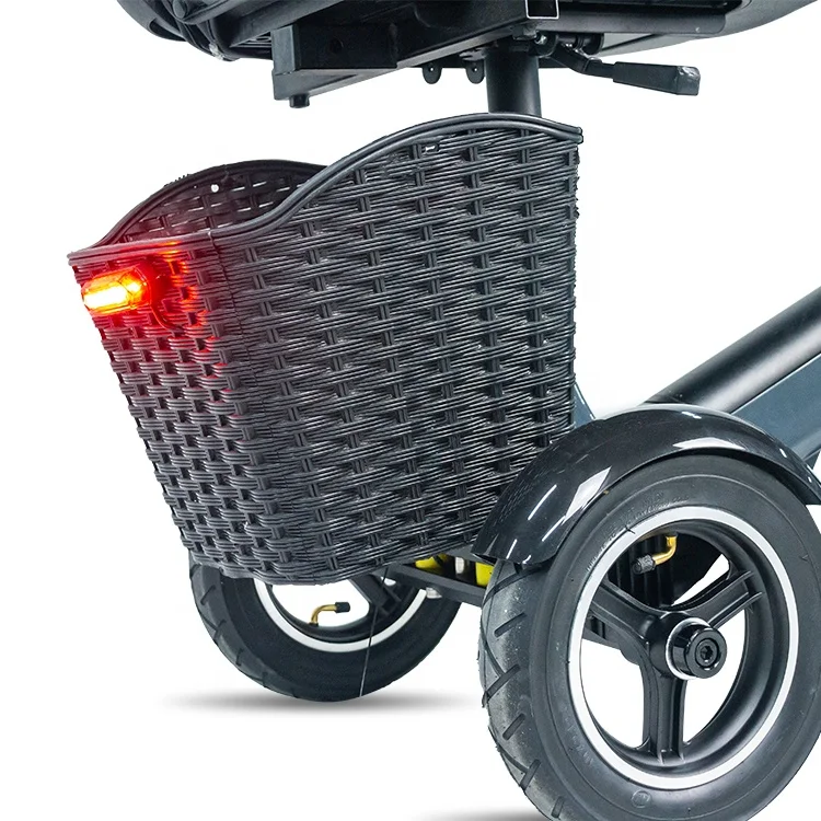 Freego wholesale folding disable mobility tricycle Three wheel electric scooter for adult elder with large seat