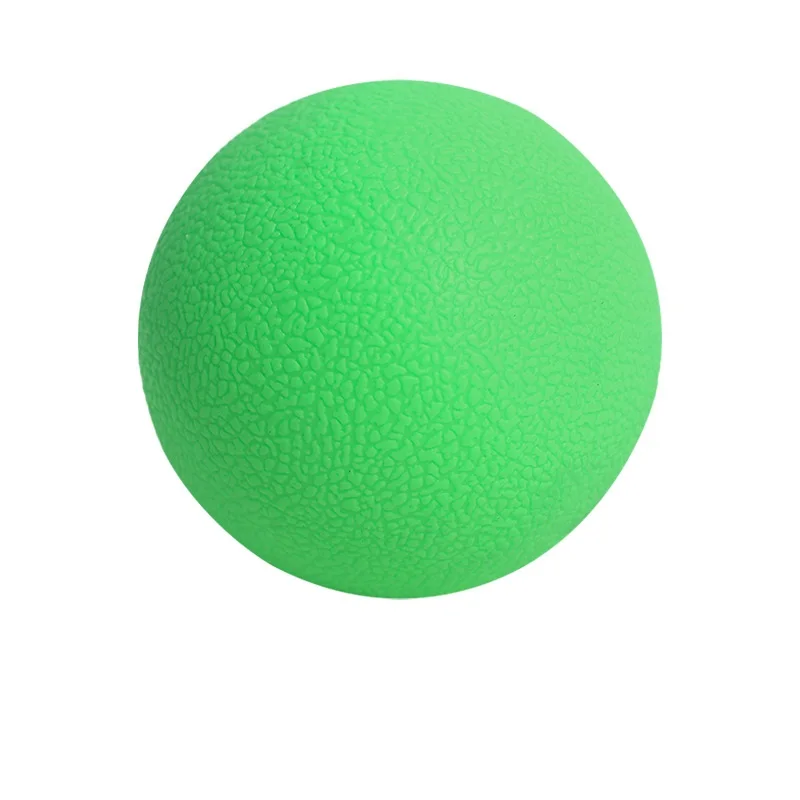 Hot Sale Yoga Fitness Pink Lacrosse Massage Ball Customized Silicone Handle Massage Ball