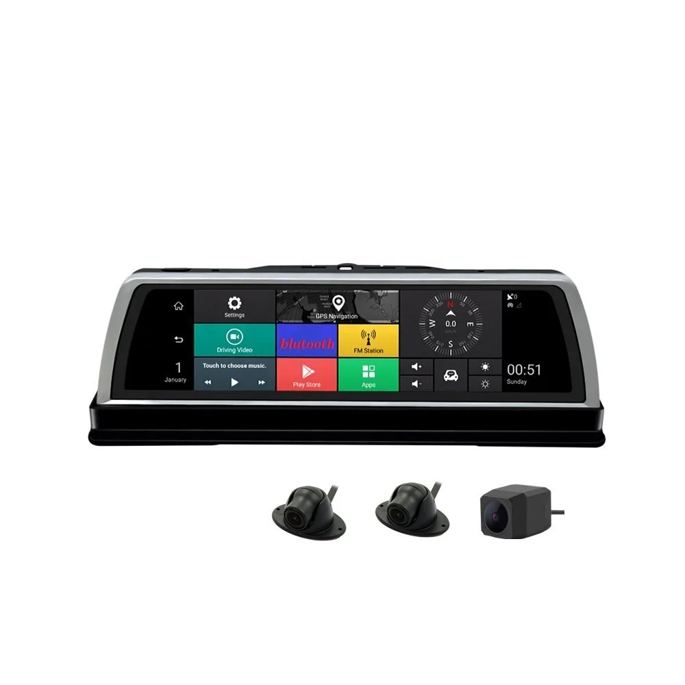 10 дюймов 4G трансляция камера приборной панели автомобиля с 360 градусов подводное плавание