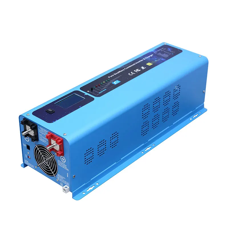 Низкочастотный Инвертор солнечной энергии 5kw 6kw 48VDC 24VDC 110VAC 220VAC с зарядным устройством