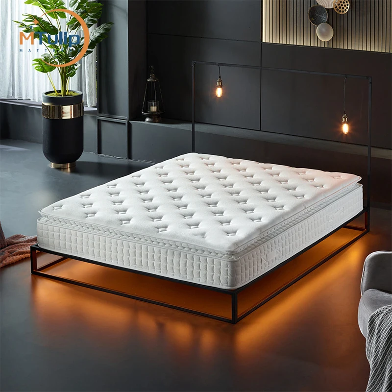 Premium Queen King Size Custom Bedroom Mattress Stores Near Me In A Box Mattress Pocket Spring Memory Latex Foam  Mattresses