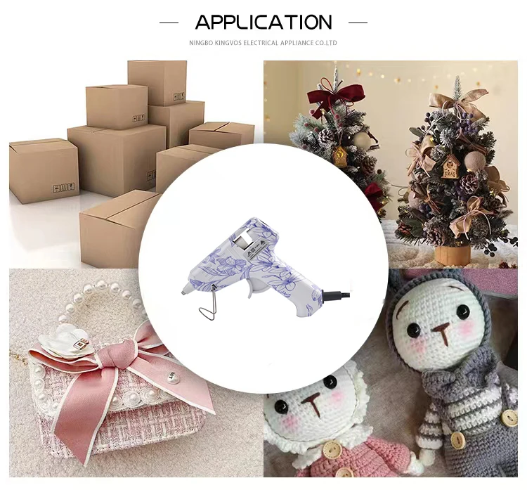 10W power mini glue gun heat capacity fast preheating hot melt diy  glue gun with glue stick