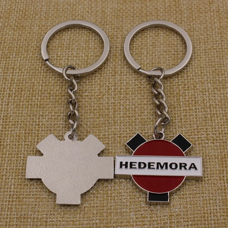 Promotion wholesale new design rocket shape metal keychain