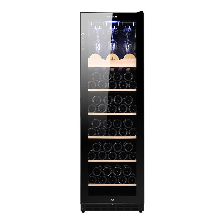 LANYI Hot Sale LZ-270L1 Wine Cooler 101 Bottle Wine Chiller Single Door Low Noise Wine Cooler Refrigerator