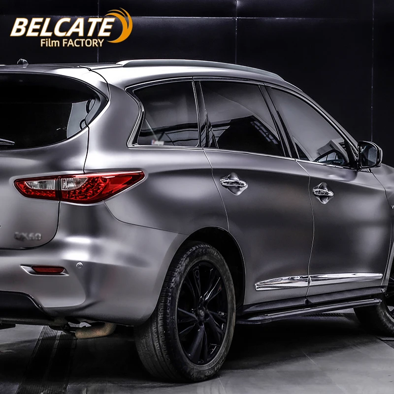 BELCATE 1.52* 18m Electro-optical series Electric combat ash  automotive paint Automotive vinyl film color