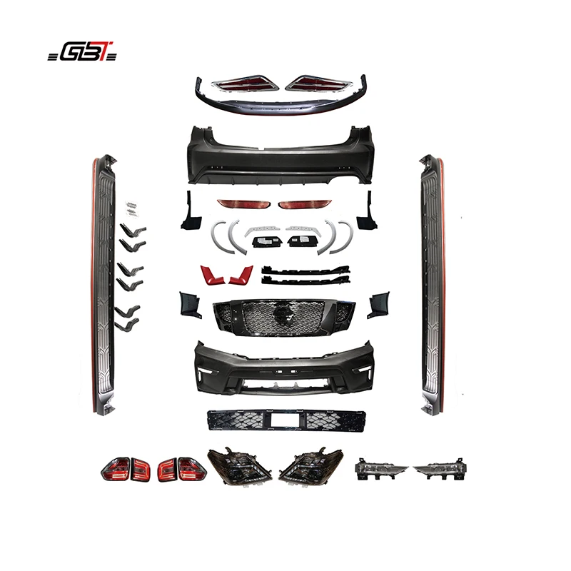 GBT Manufacturer Patrol Y62 To Nismo Bodykit Bumper Light Exterior Facelift Upgrade For 2010-2019 Nissan Patrol Y62 Tuning Parts