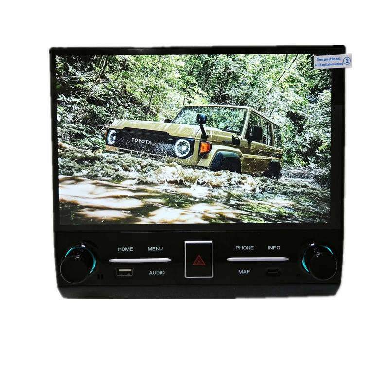 10.6 Inch Android Car Radio GPS Navigation Carplay Multimedia Video Player Toyota Land Cruiser LC70 LC76 LC75 LC79 2007 to 2024