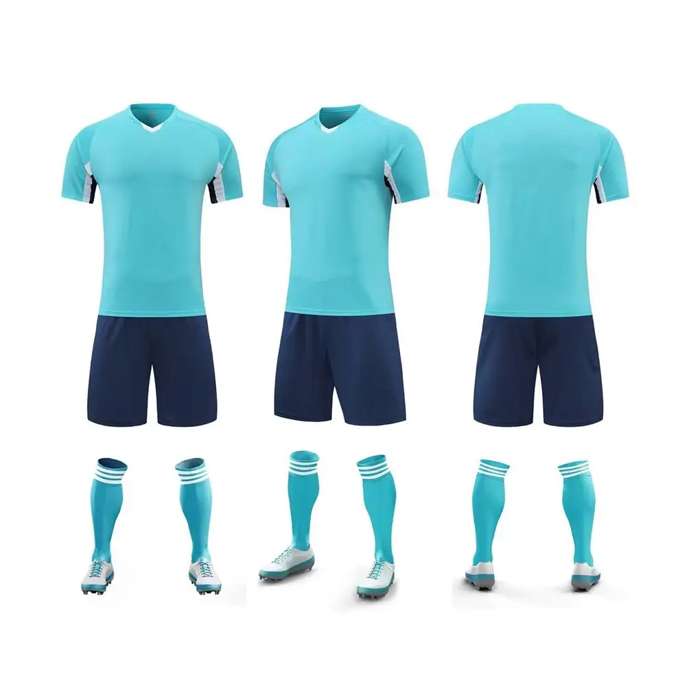 High-quality Custom Embroidery Logo Football Jersey Shirt Absorb Sweat Soccer Jersey For Men