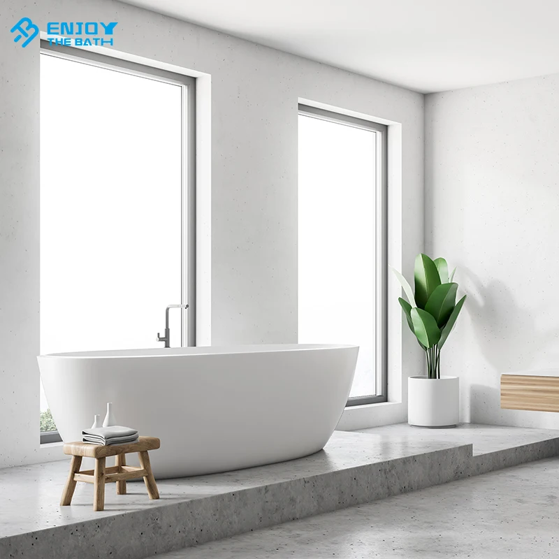 High quality artificial stone bathtubs factory wholesales freestanding bathtub
