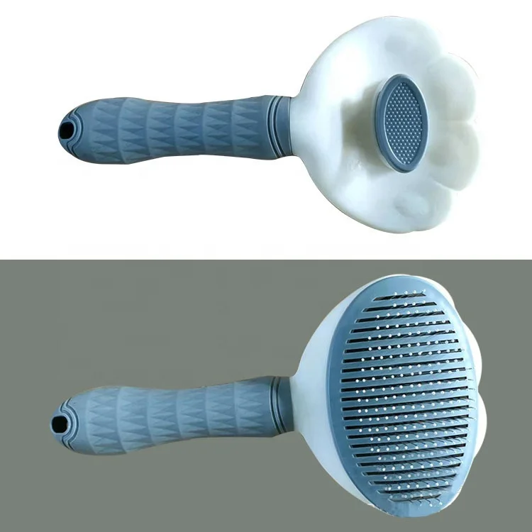Pet Grooming Brush Self Cleaning Automatically Dog Cat Slicker Brush Remove Dog Hairs Pet Comb