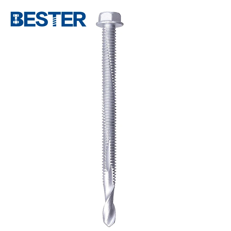 New design stainless steel carbon steel metal hex washer head Spiral Point Self drilling Screws