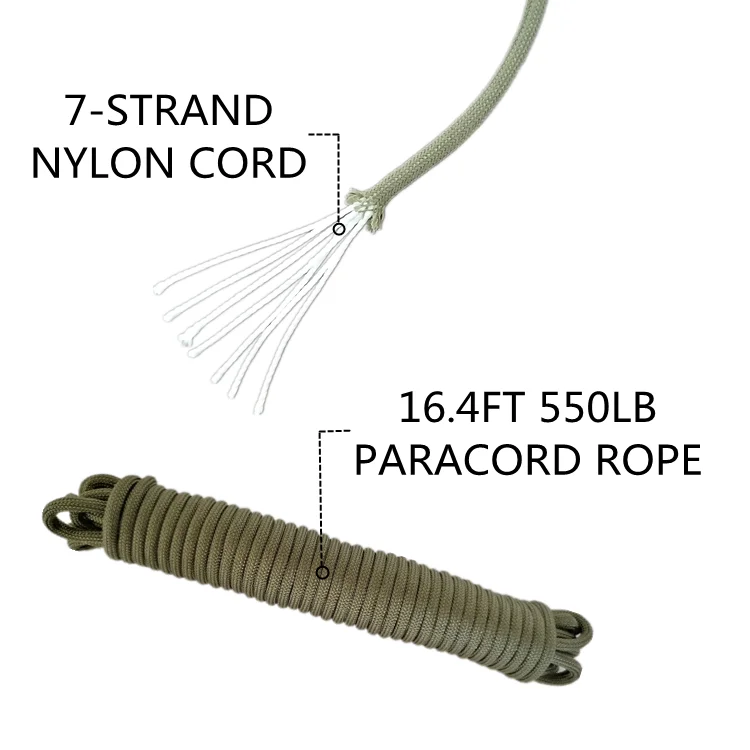 2 Person Mylar Shelter Tube With Paracords Emergency Disaster Relief Tent For Hiking Camping Outdoor Survival Kit