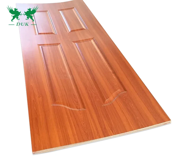 High Quality 2.5-4.5mm Natural Red Oak veener HDF/MDF door skin with best price