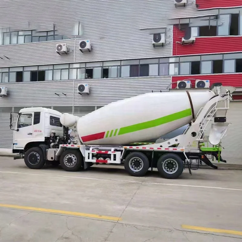 Fast delivery Dongfeng Brand new stock 8x4  12 tyres 12 Cubic 320HP cummins engine cement concrete mixer truck