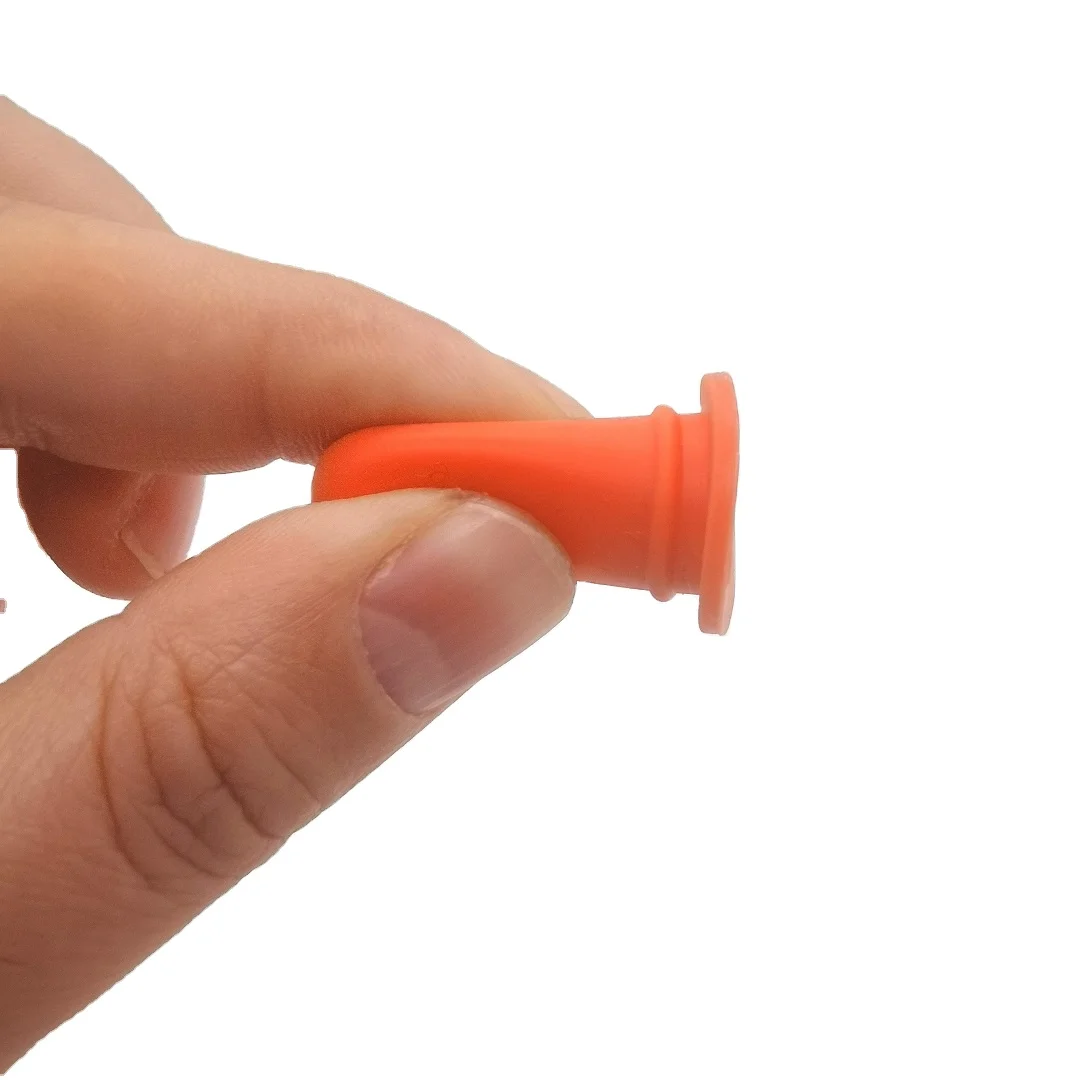 #24 Factory Custom  silicone rubber  stopper  rubber rubber cap  for dropper or for dust-proof